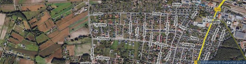 Zdjęcie satelitarne Zimowa ul.